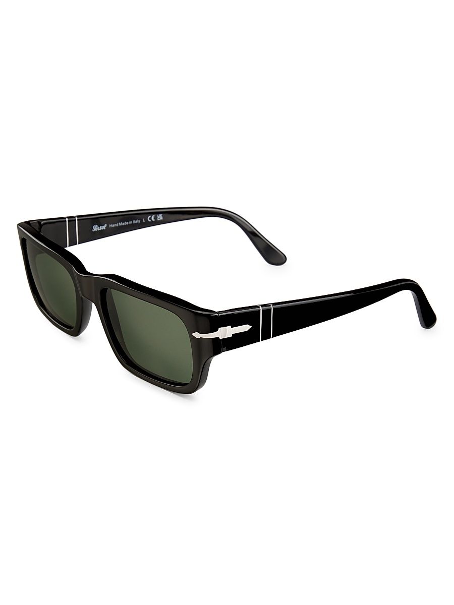 Men's Adrien 58MM Rectangular Sunglasses - Black Dark Grey
