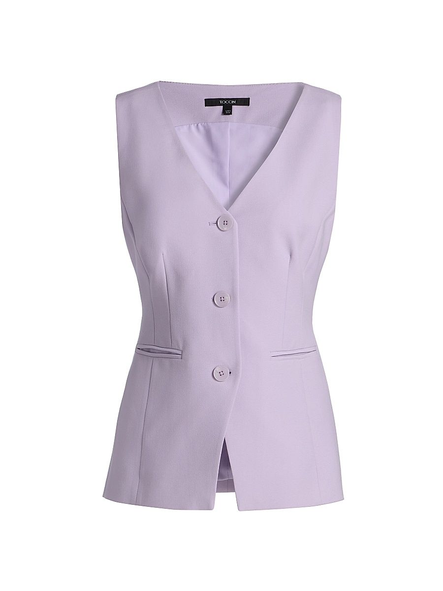 Women's Tibbie Solid Cutaway Vest - Wisteria - Size 10