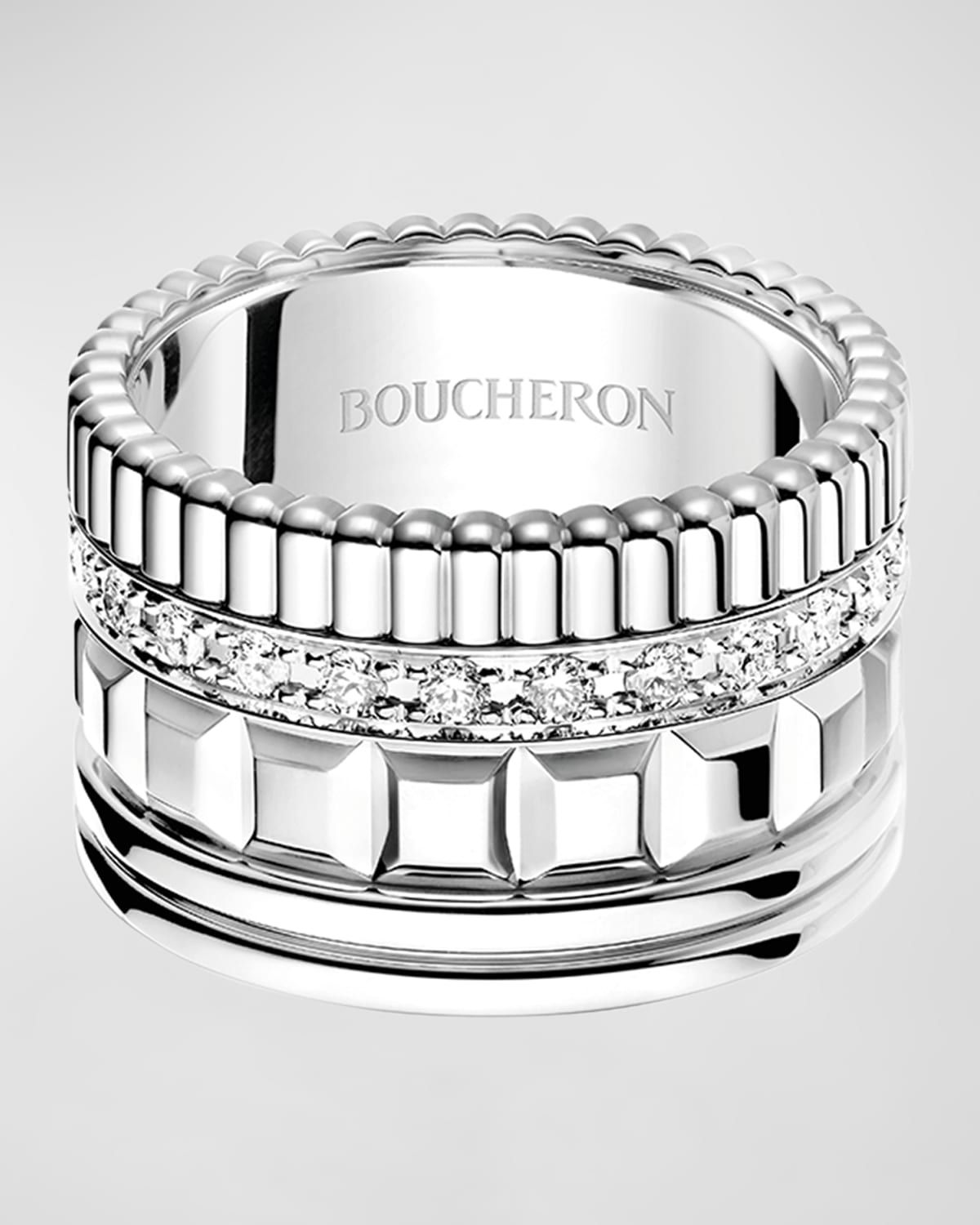 Quatre 18K White Gold Radiant Edition Diamond Ring