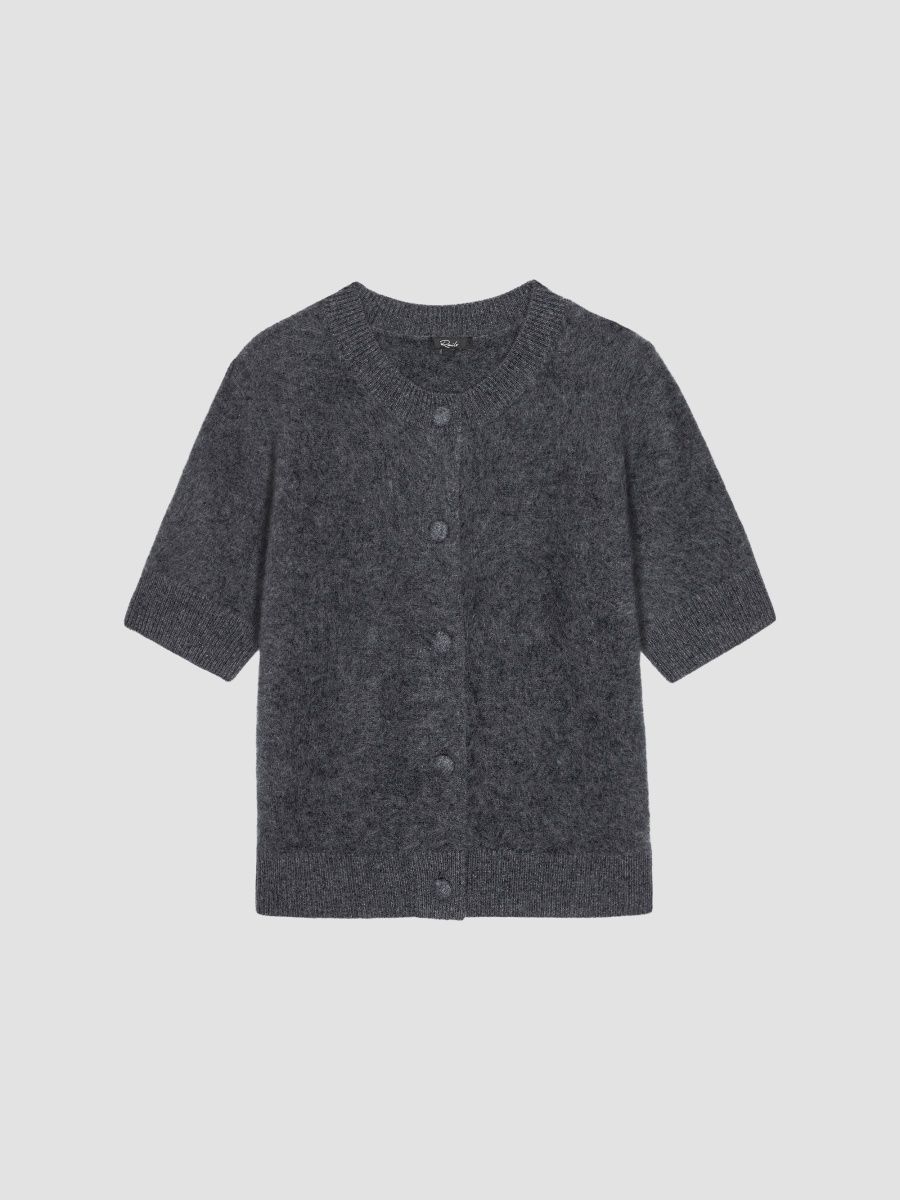Rails Women's Roman Wool-Cashmere Cardigan - Charcoal - Size XS