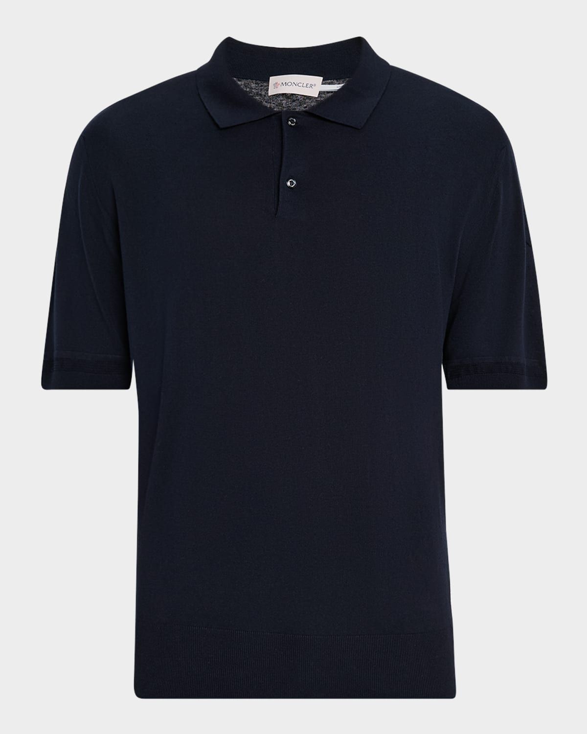 Men & apos;s Silk and Linen Knit Polo Shirt