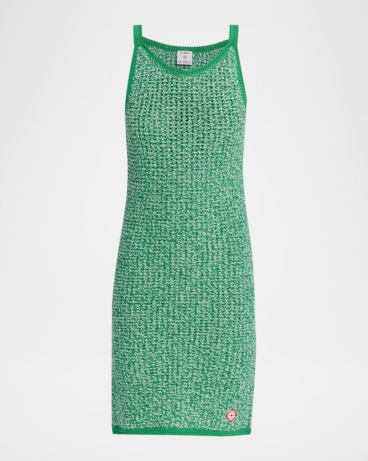Mouline Knit Sleeveless Mini Dress
