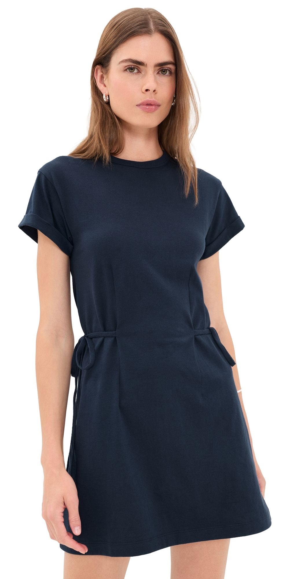rag & bone Mica Tie Tee Dress Navy XXS