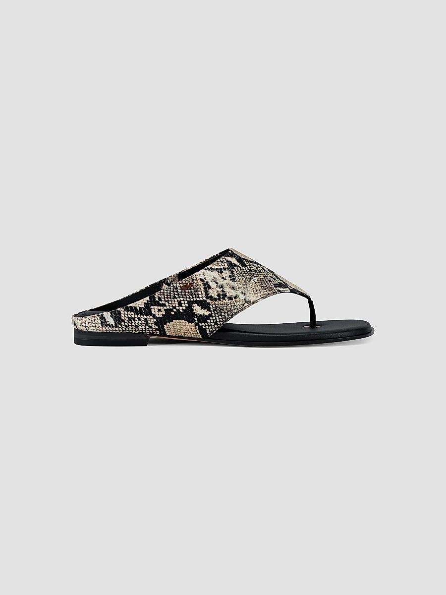 Women's Alster Python-Embossed Sandals - Natural - Size 11