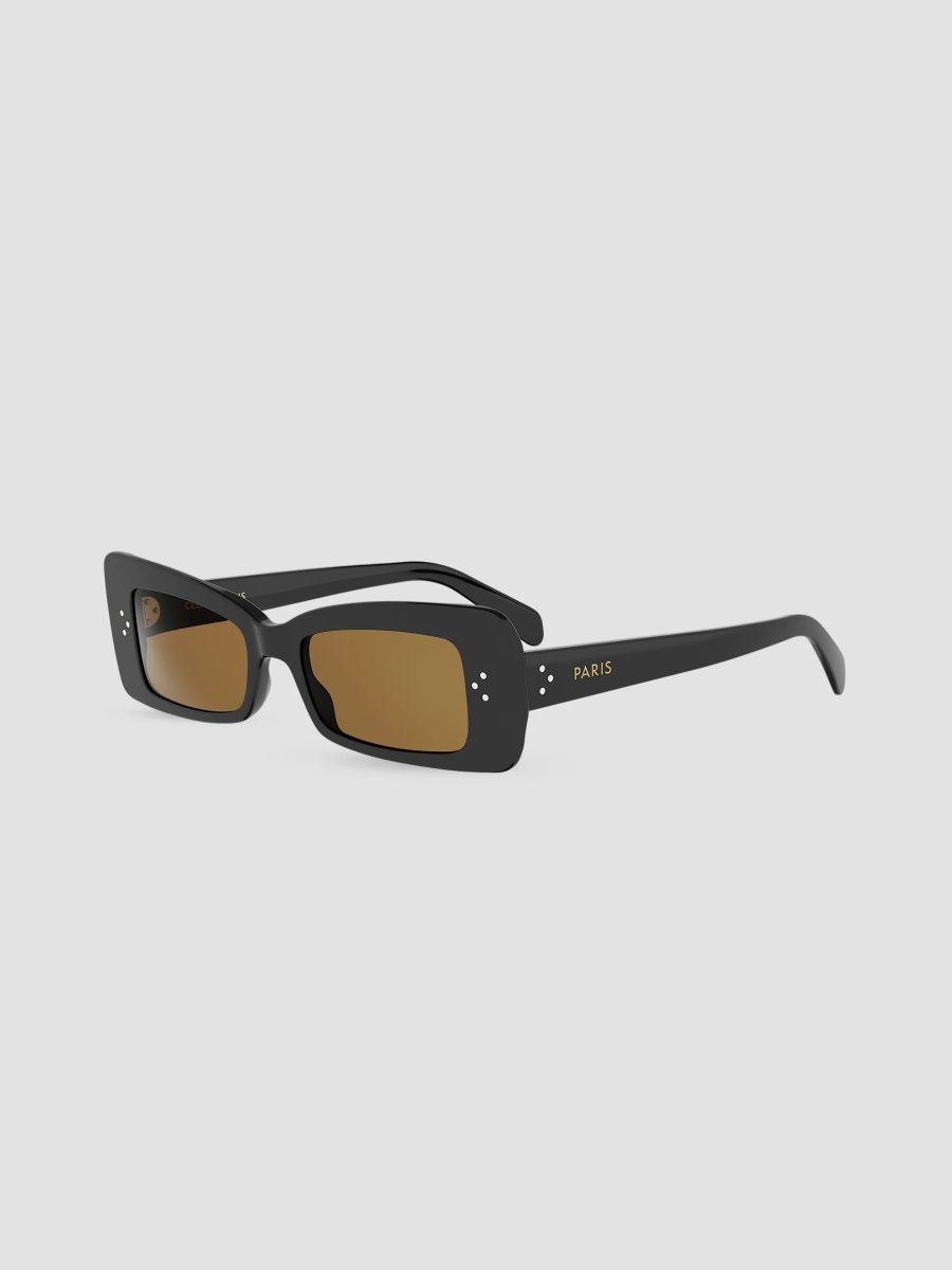 CELINE Women's 3 Dots HD 54MM Rectangular Sunglasses - Black