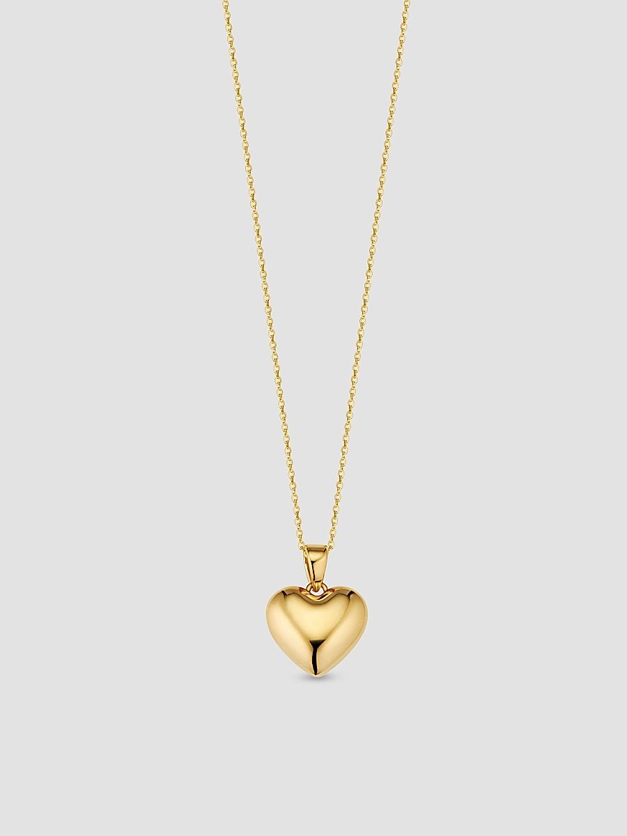 Women's Lovely Pendant Necklace in 14K Yellow Gold - Gold - Size 16