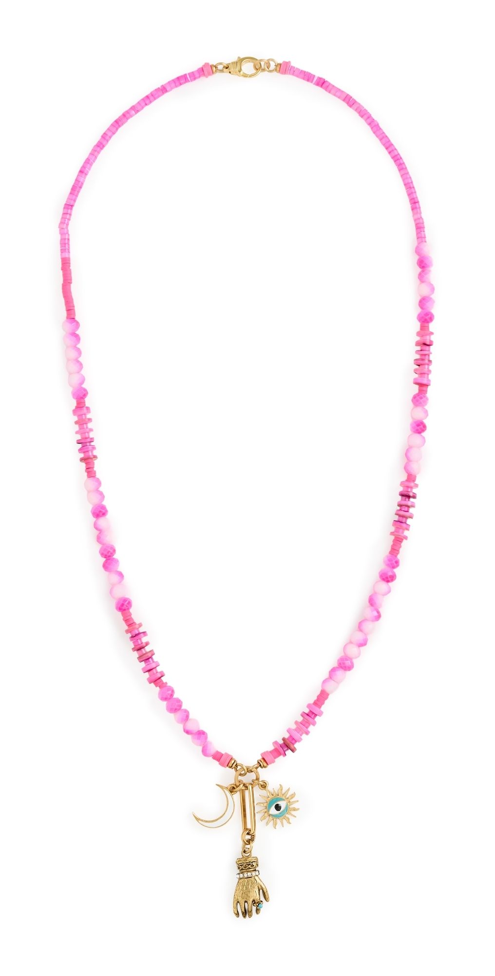 Elizabeth Cole Luana Necklace Pink One Size
