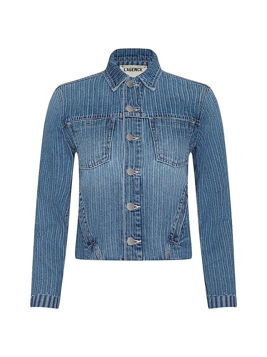 Women's Janelle Slim Raw Denim Jacket - Carmel - Size Small