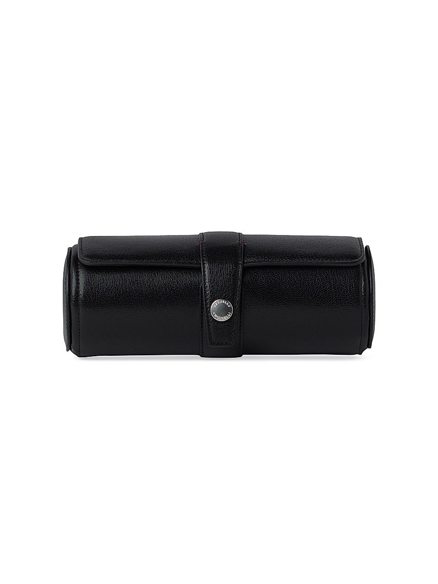 Grained Leather Watch Box - Black