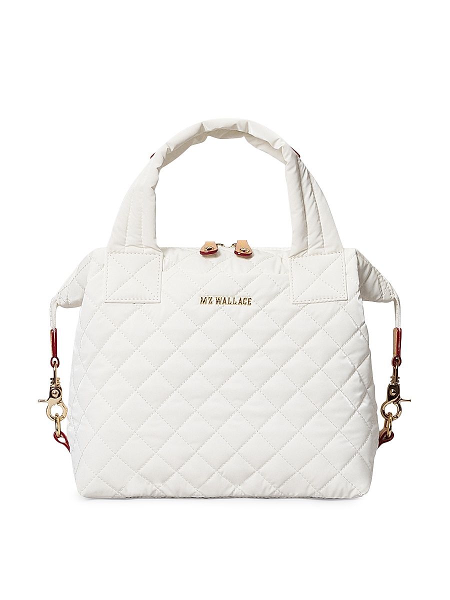 Women's Small Sutton Deluxe Quilted Tote Bag - White