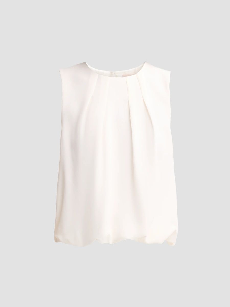 Women's Avira Blouson Top - Ivory - Size XXS