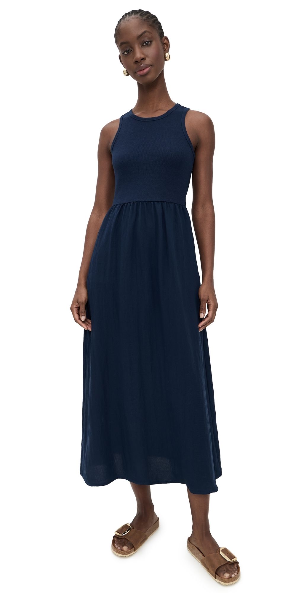 Z Supply Charlotte Midi Dress Eclipse M