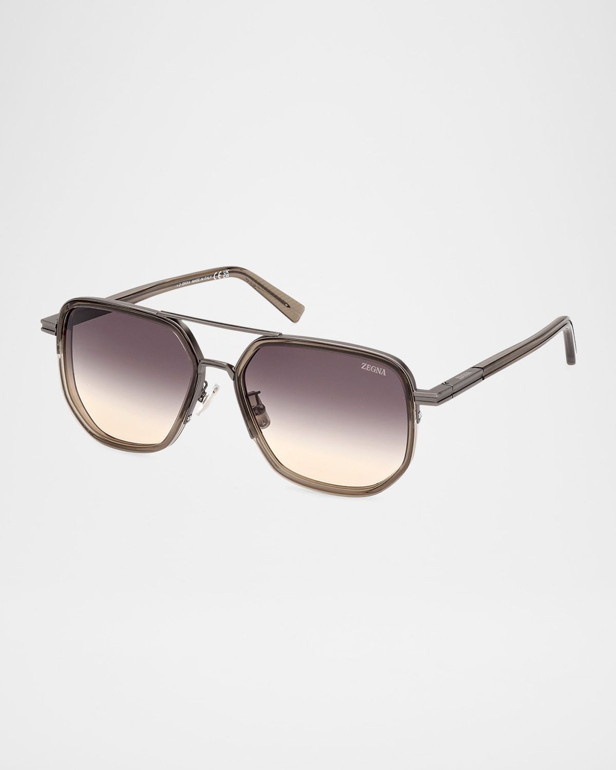 Men & apos;s Metal Square Sunglasses