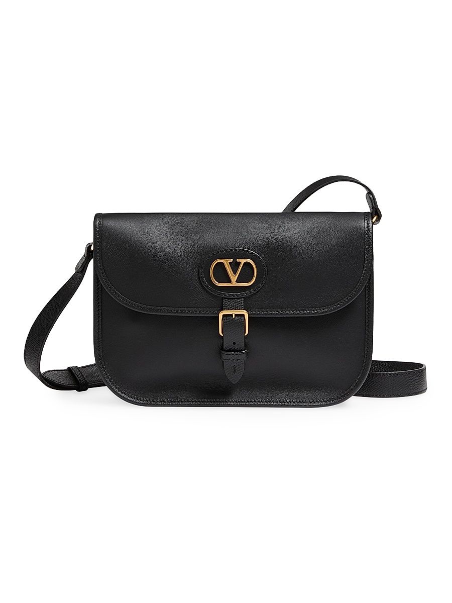 Men's Antibes Calfskin Shoulder Bag - Black