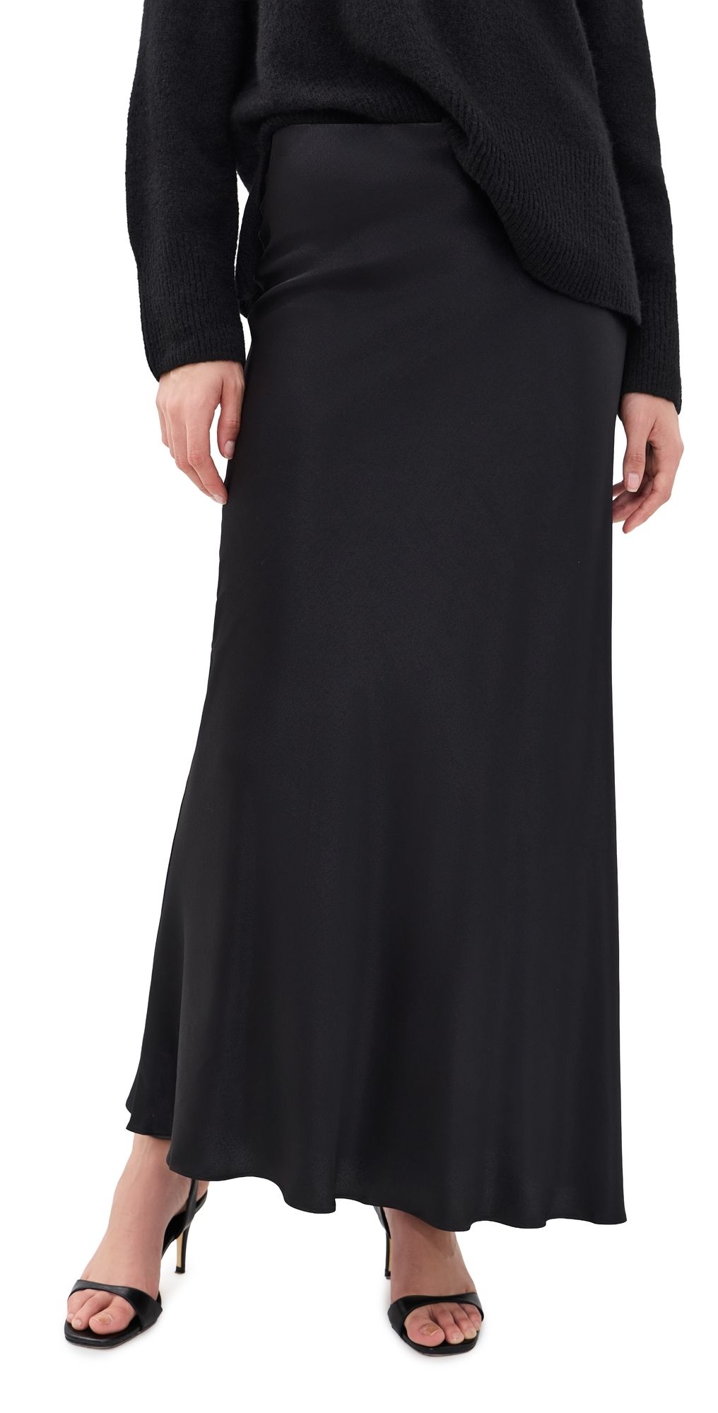 RAILS Romina Satin Skirt Black M
