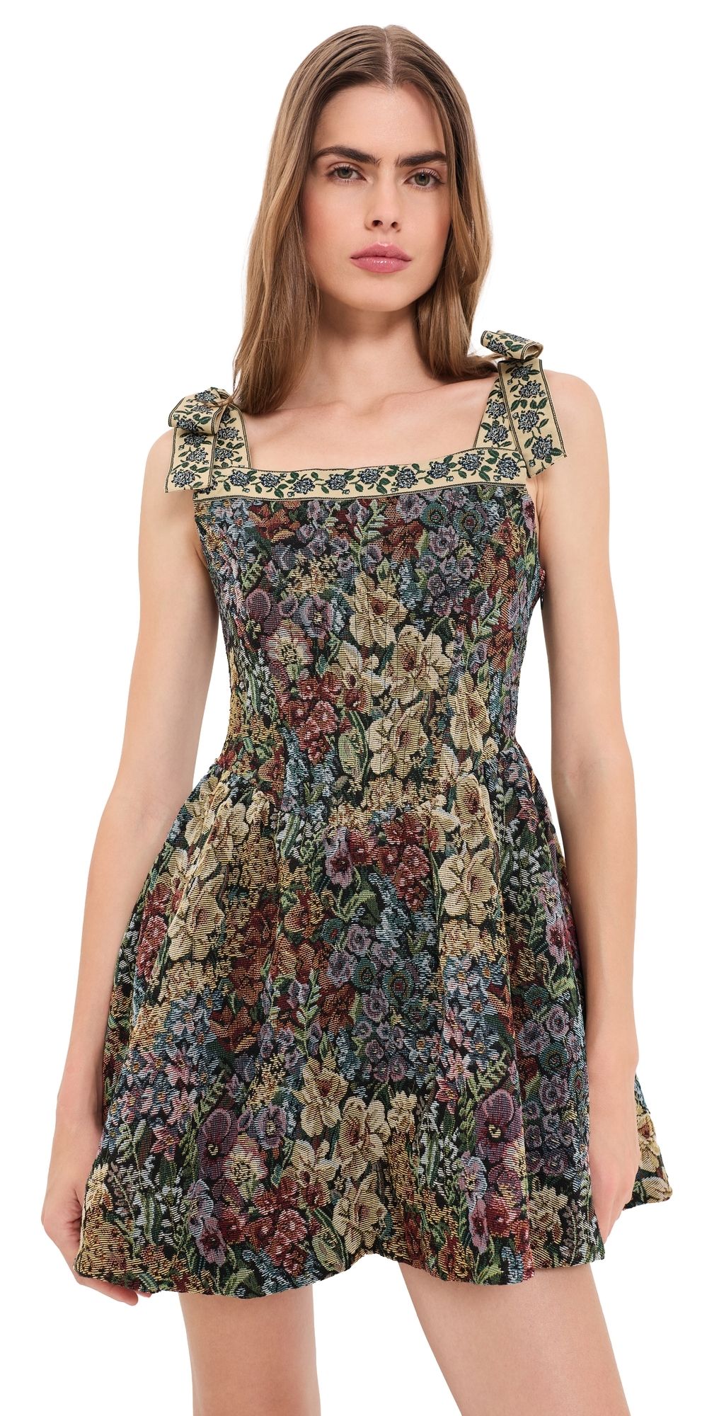En Saison Mischa Mini Dress Black Multi Floral M