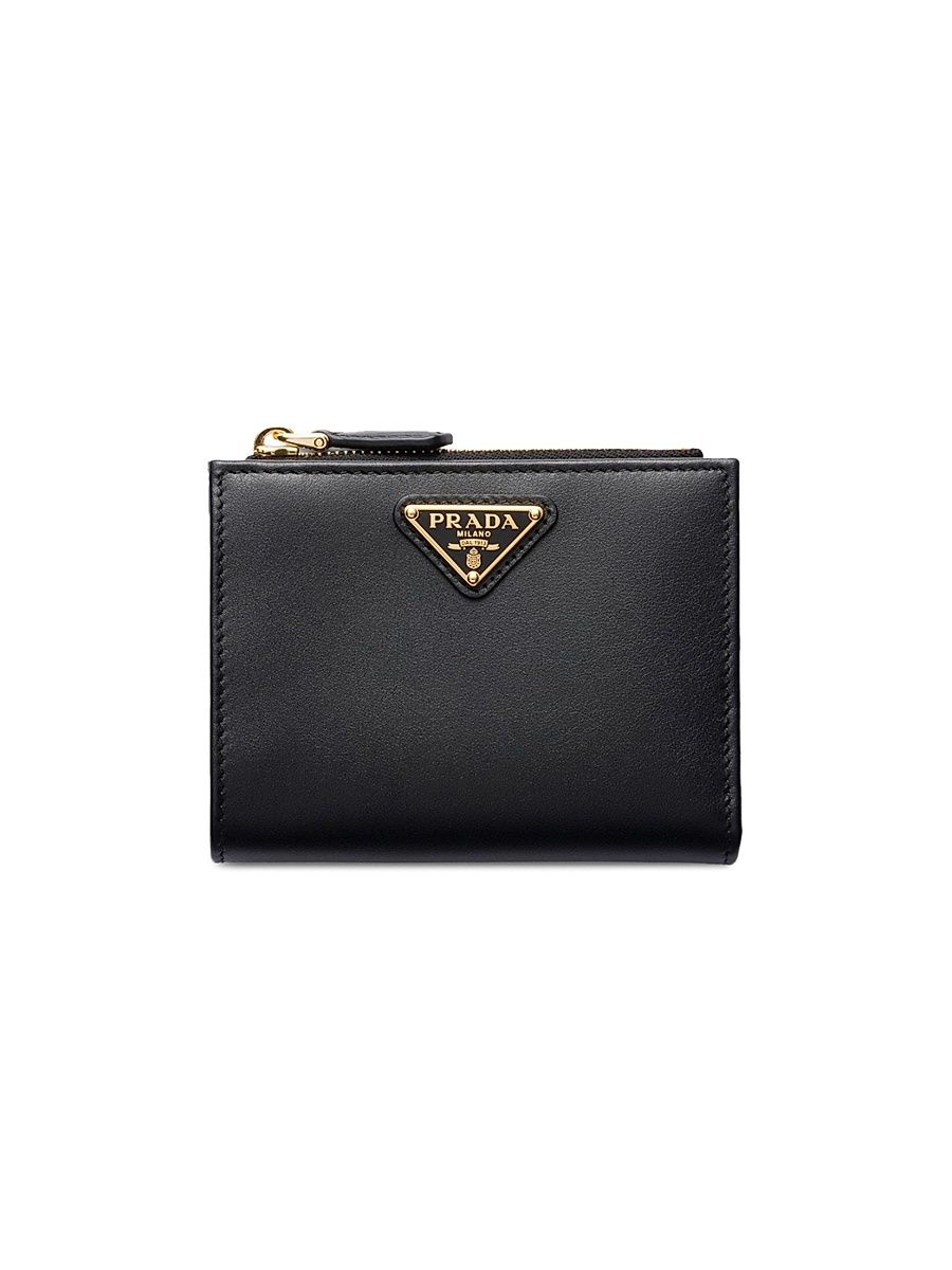 Women's Small Leather Wallet - Black