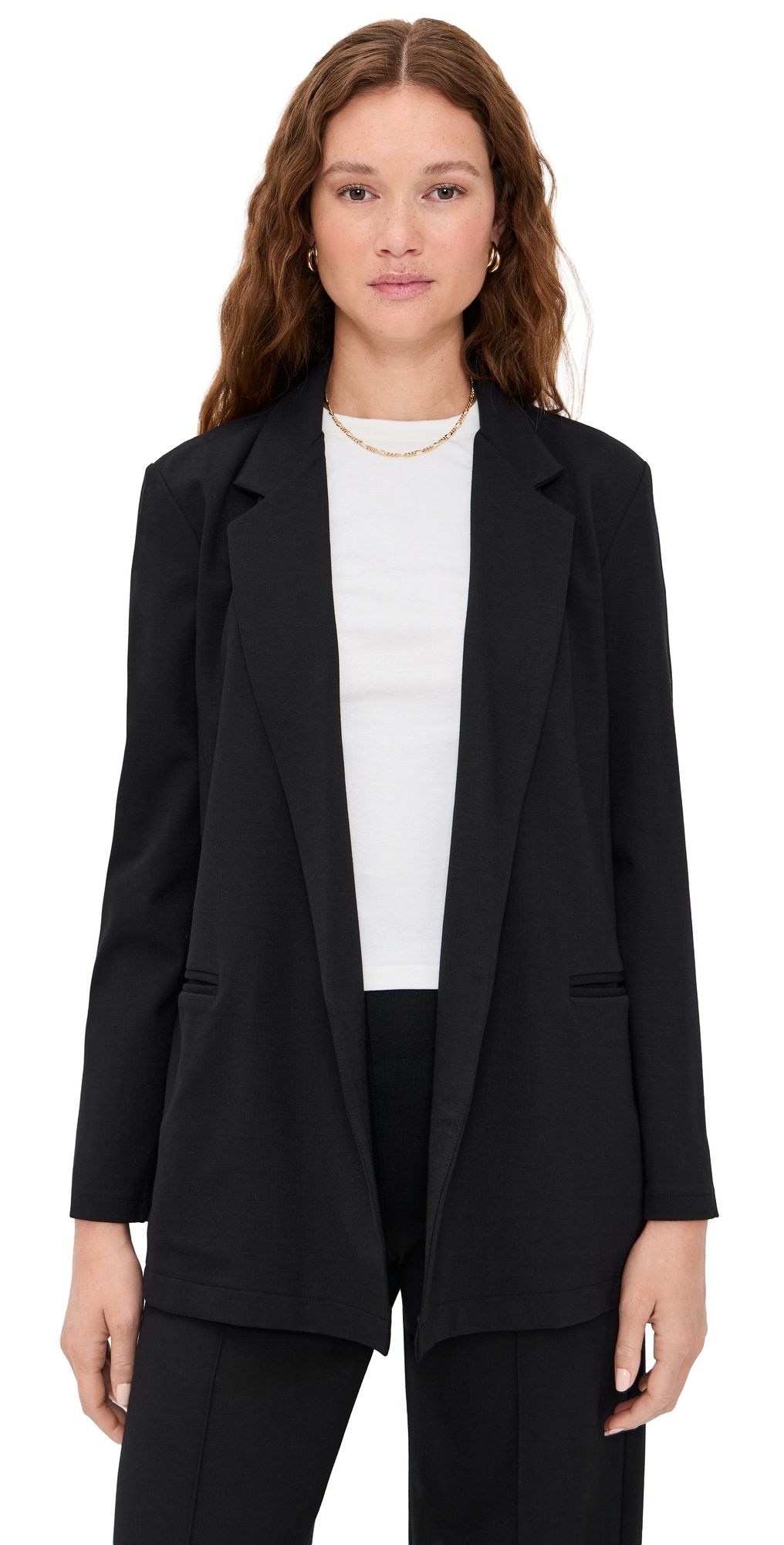 RIPLEY RADER Ponte Knit Oversized Blazer Off White M