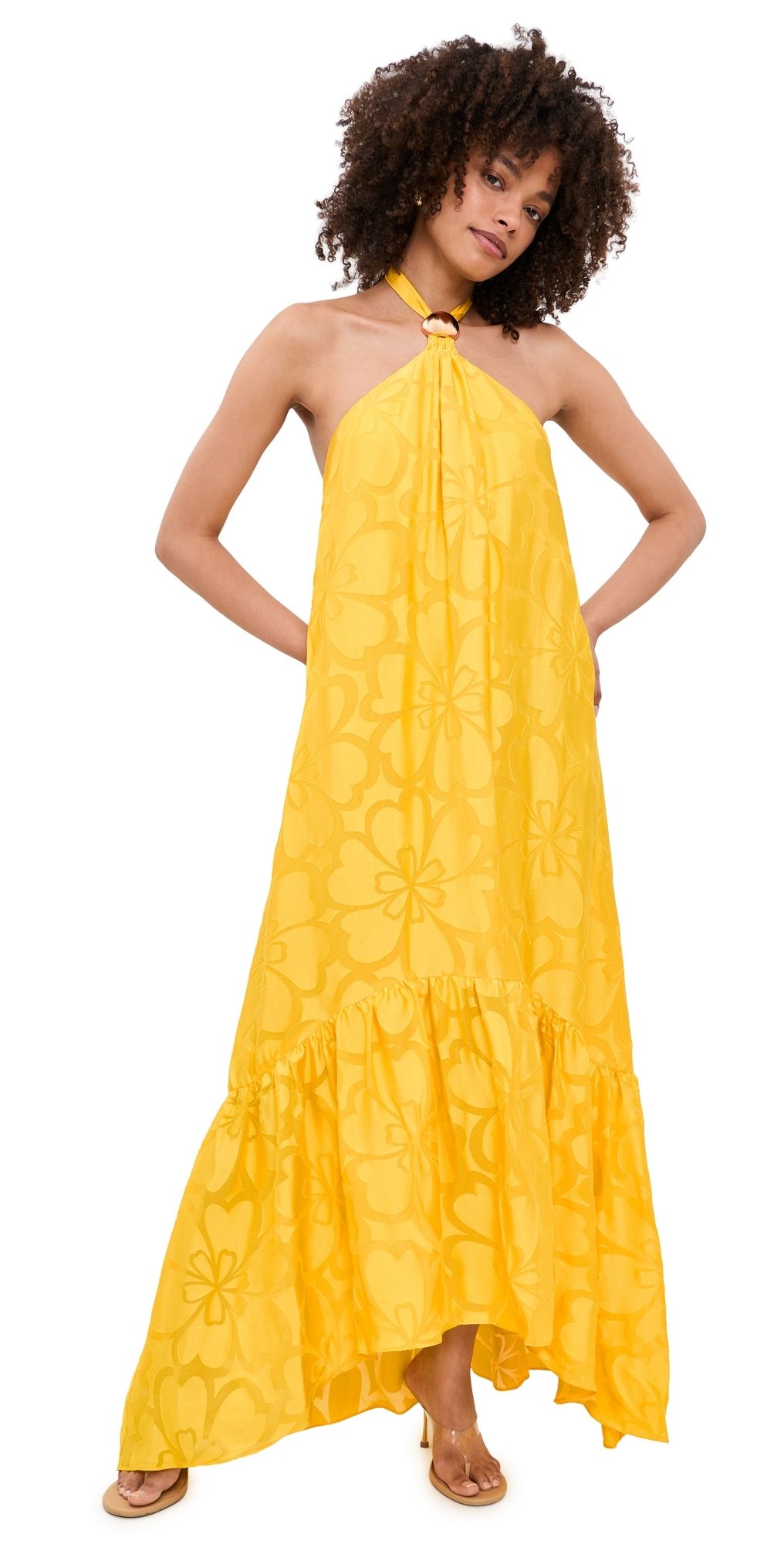 Ramy Brook Zelda Dress Sunshine Burnout XL