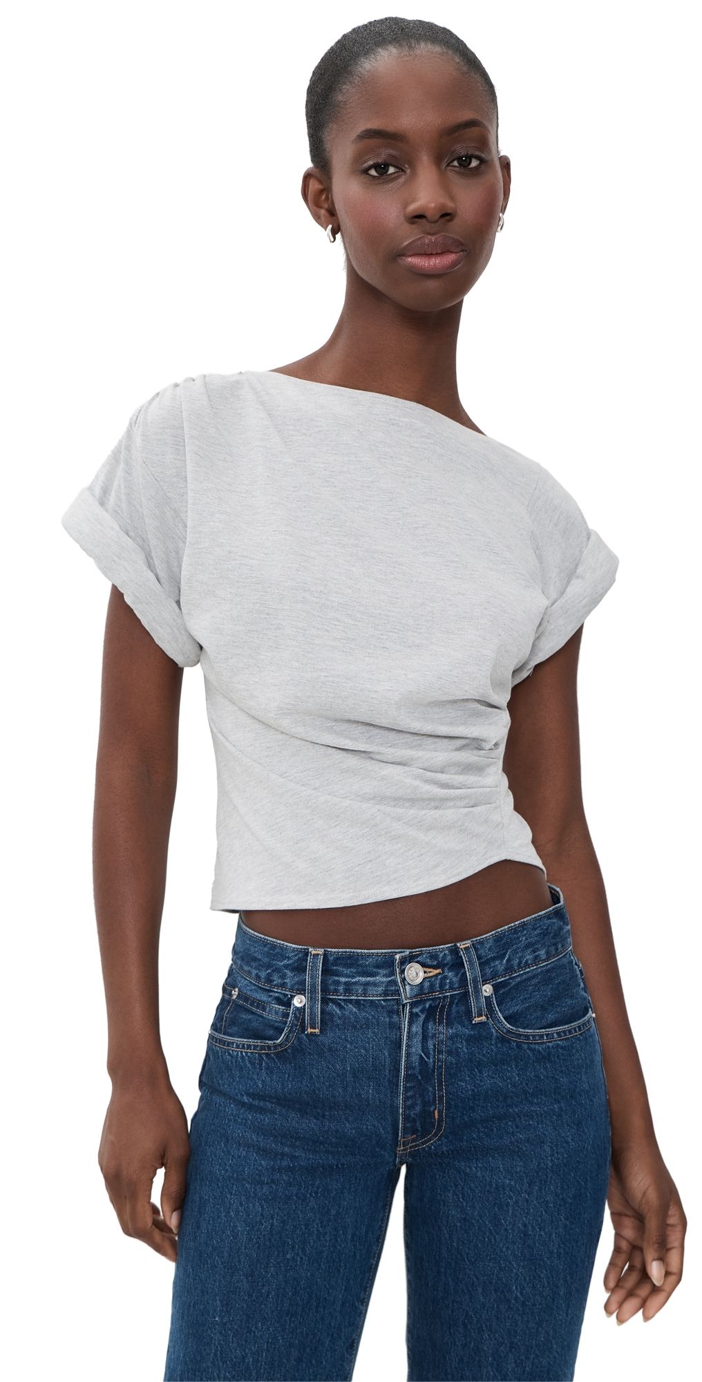 The Line by K Francine Tee Heather Grey L