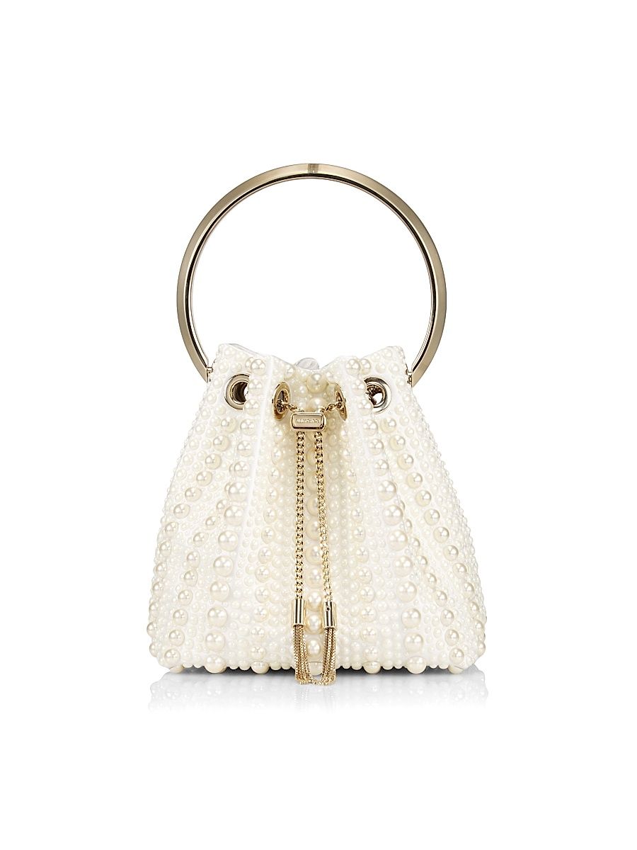 Women's Bon Bon Faux Pearl Top Handle Bag - Ivory