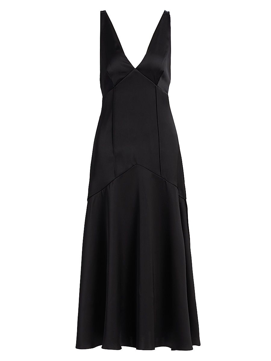 Women's Lotte A-Line Midi-Dress - Black - Size 12