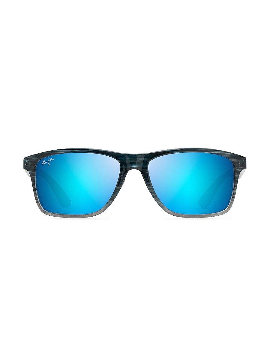 Men's Onshore 58MM Square Sunglasses - Blue Hawaii