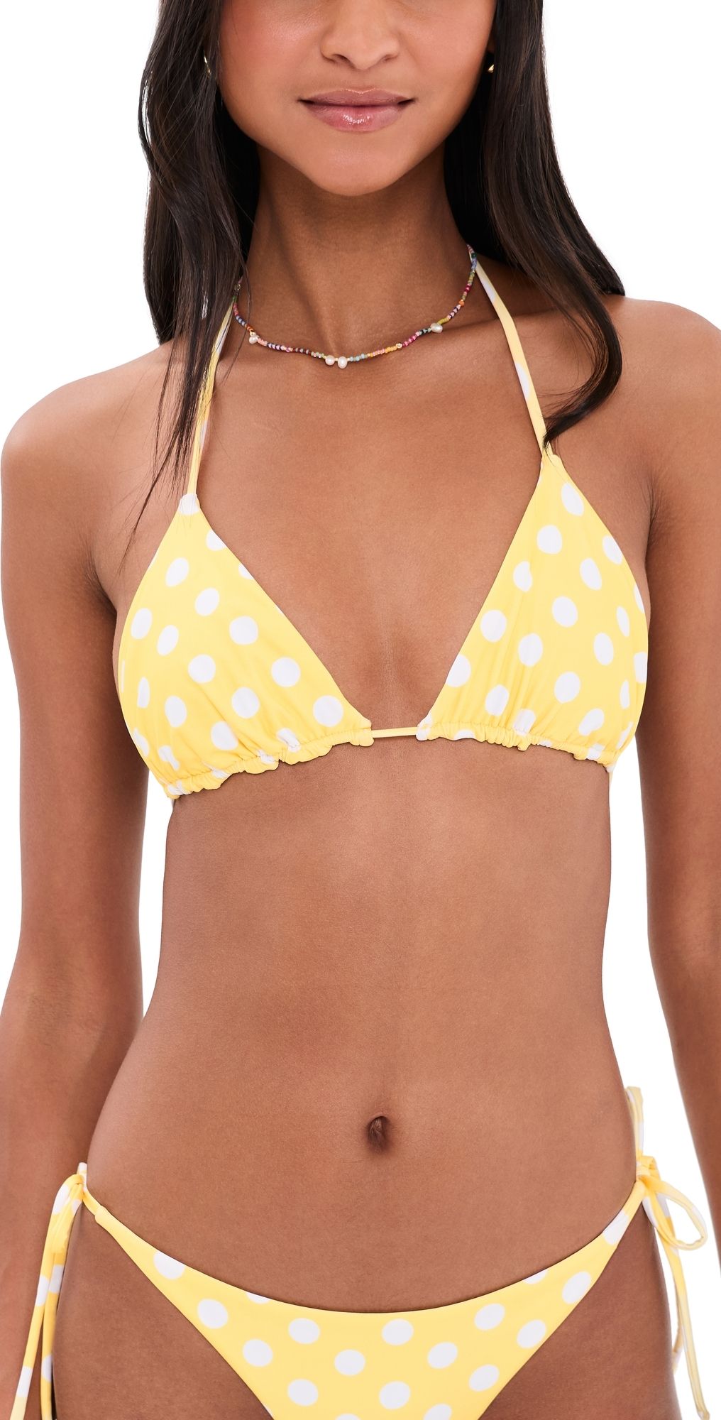 Peixoto Fifi Bikini Top Honeycomb Polka Dots XS