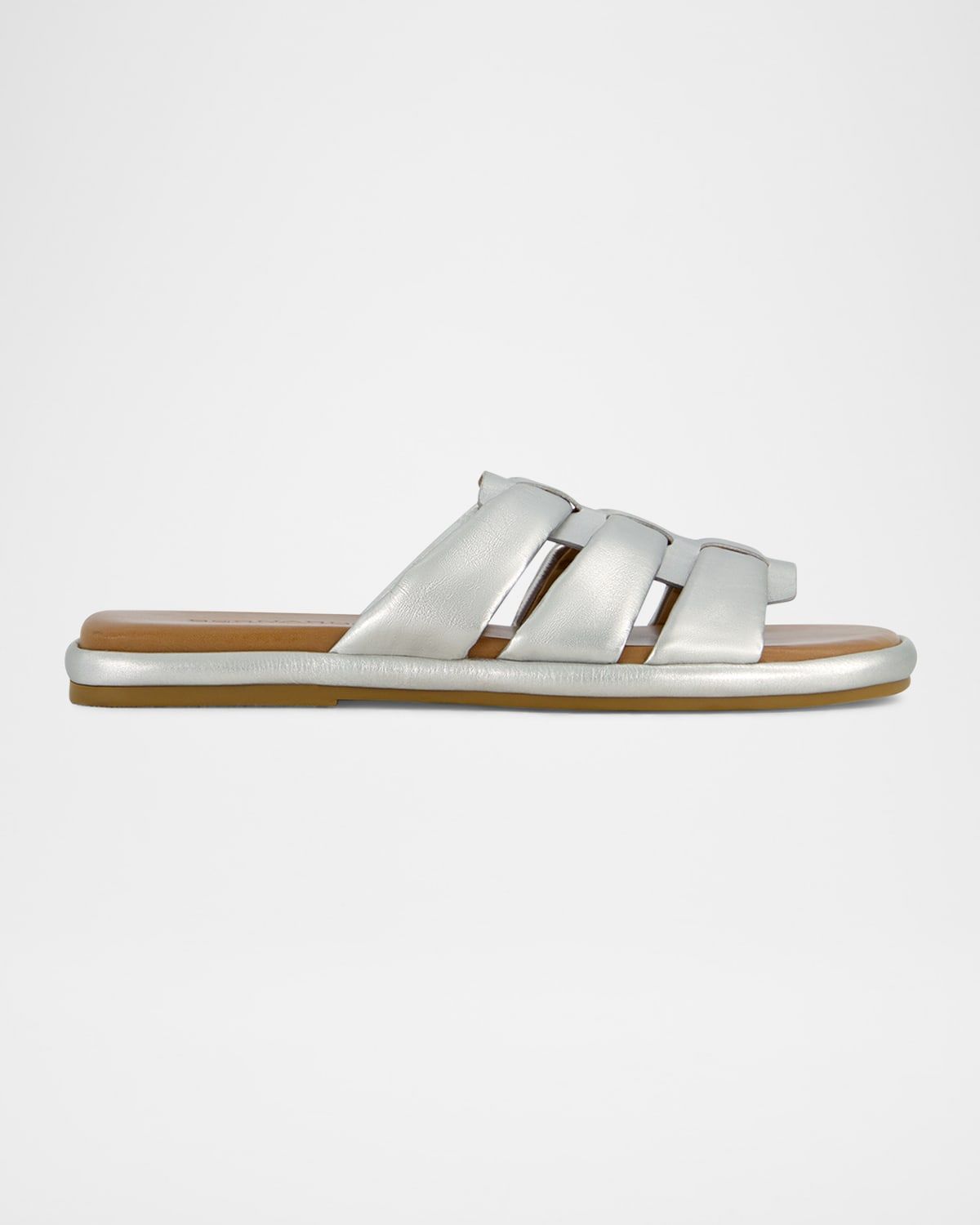 Tamer Caged Metallic Slide Sandals