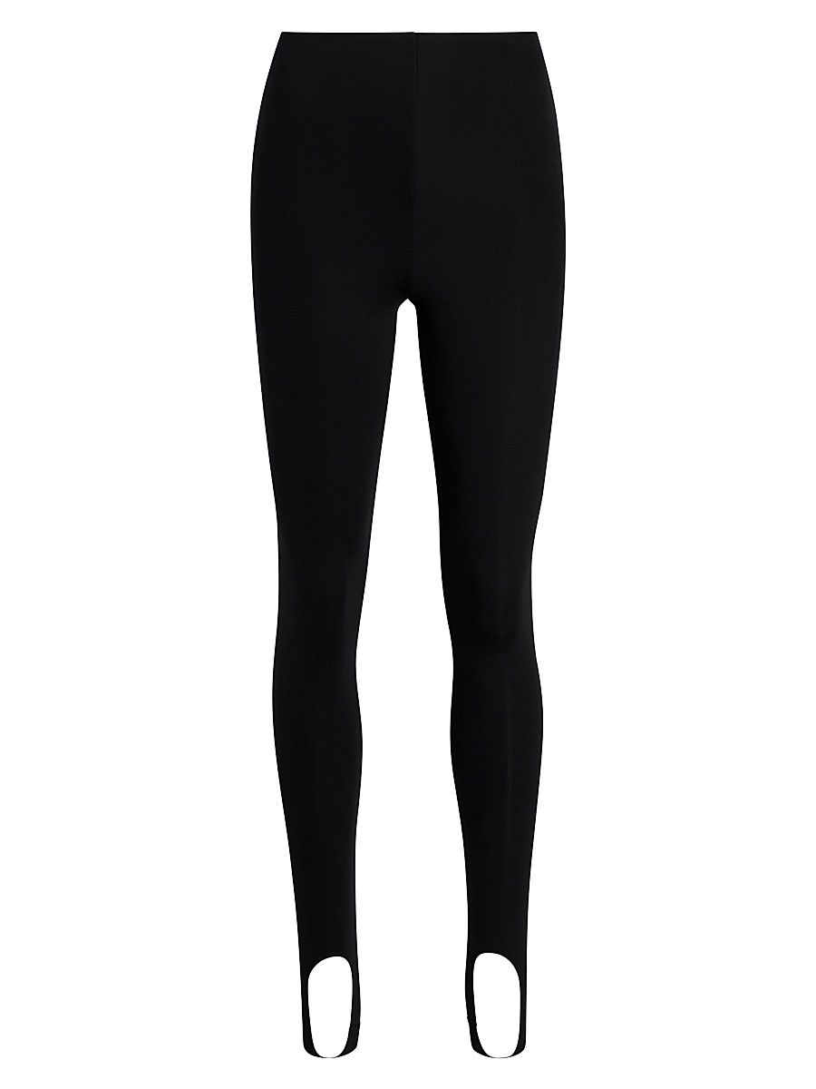Women's Neoprene Stirrup Leggings - Black - Size XL