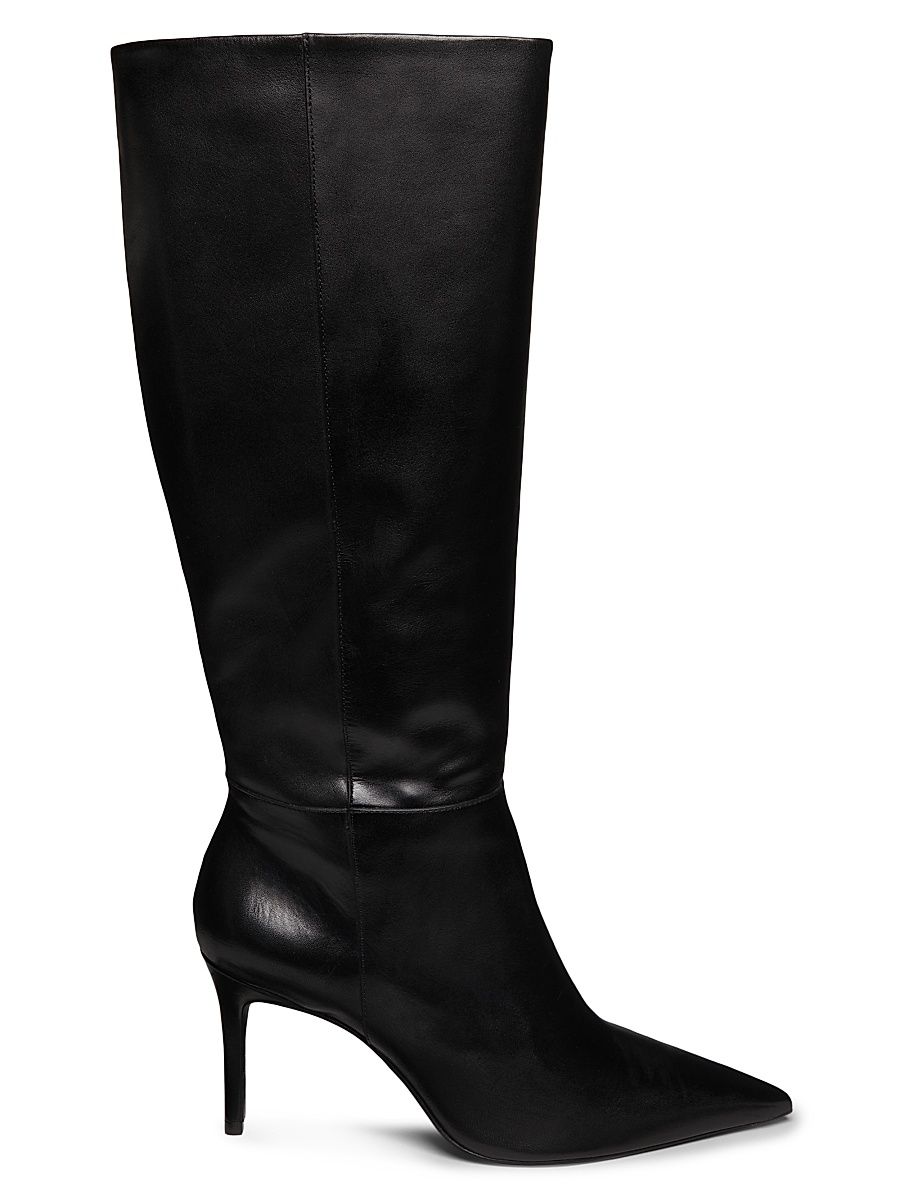 Women's Mikki 90MM Leather Boots - Black - Size 11
