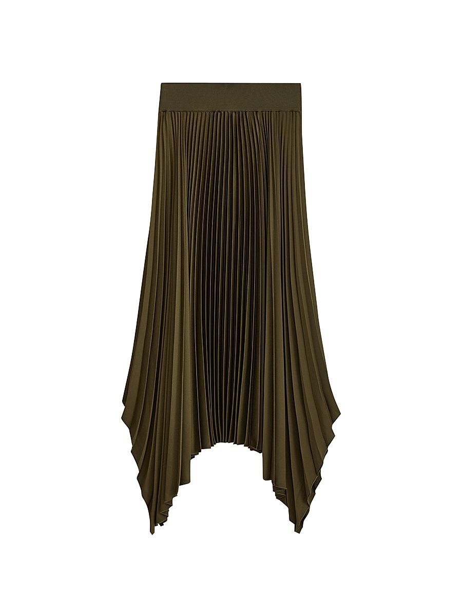 Women's Ade Plissé Maxi Skirt - Dark Green - Size 6