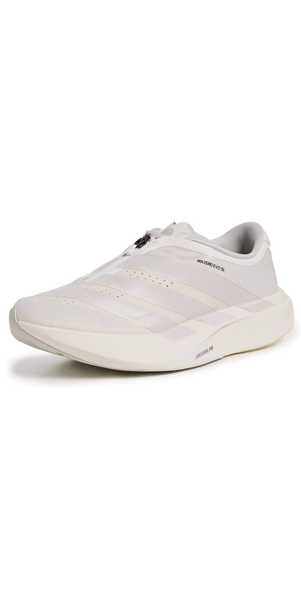 adidas Adizero Evo Zip-Up Sneakers Core White/Zero Met/Orbit Grey 6