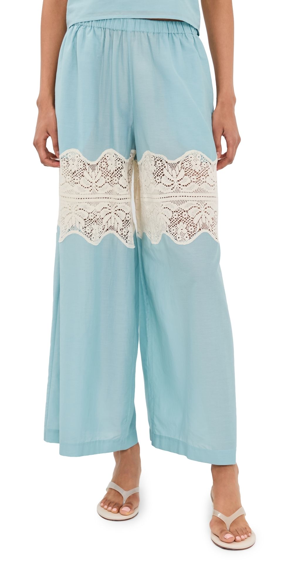 Alix of Bohemia Margie Sky Prima Lace Pants Light Blue XL