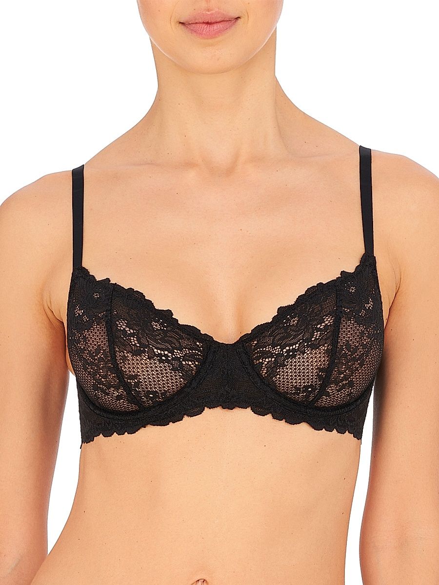 Women's Heavenly Lace Convertible Balconette Bra - Black - Size 38C