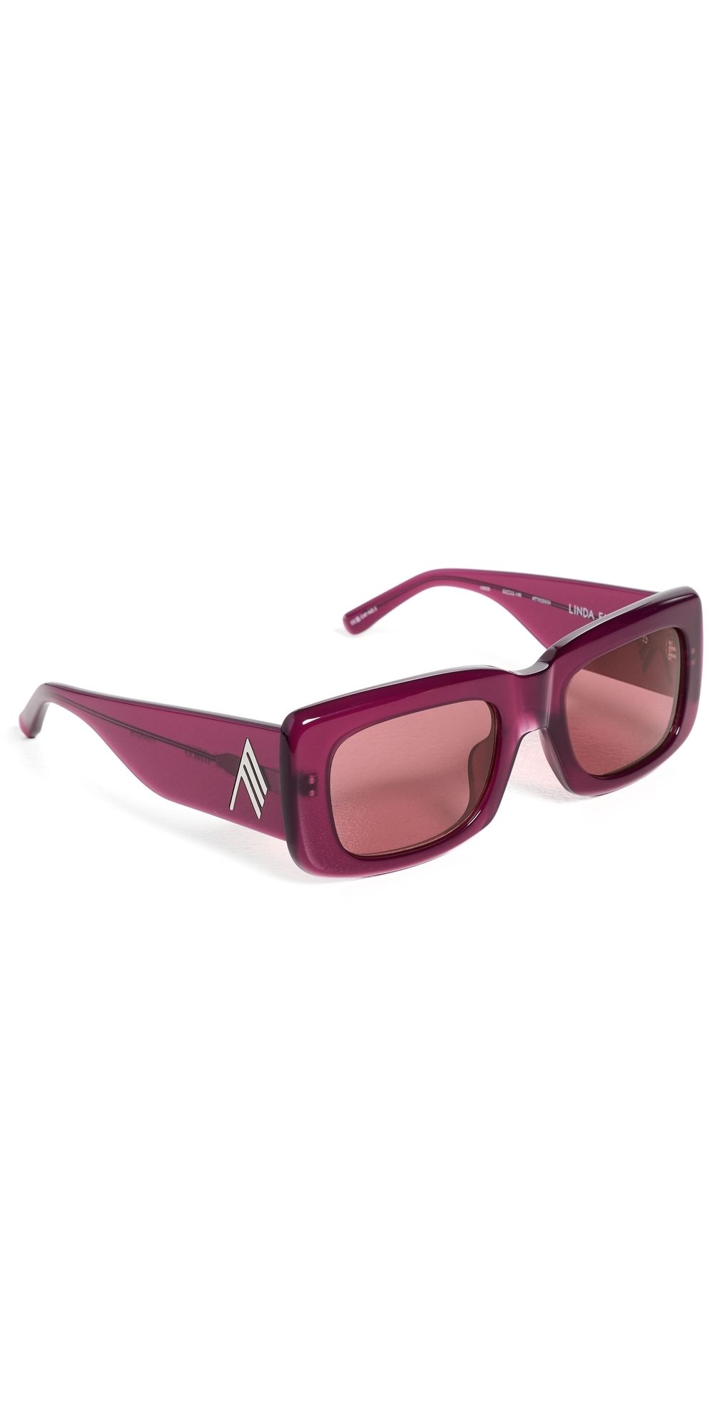The Attico Marfa Sunglasses Red One Size