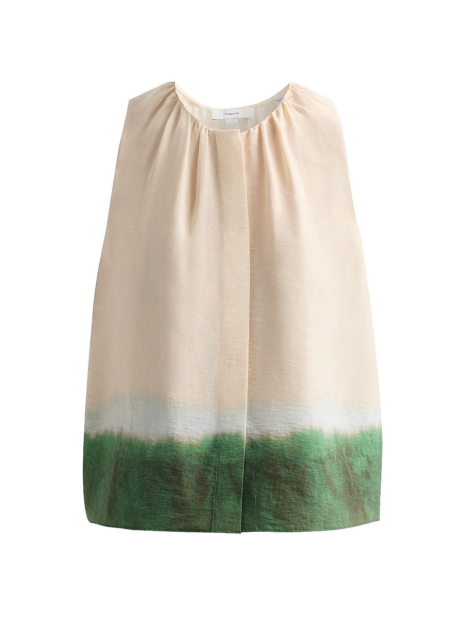 Women's Dip-Dye Sleeveless Top - Porcelain Herba - Size XXS
