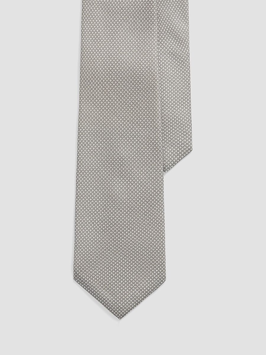 Men's Silk Neck Tie - Pearl Grey