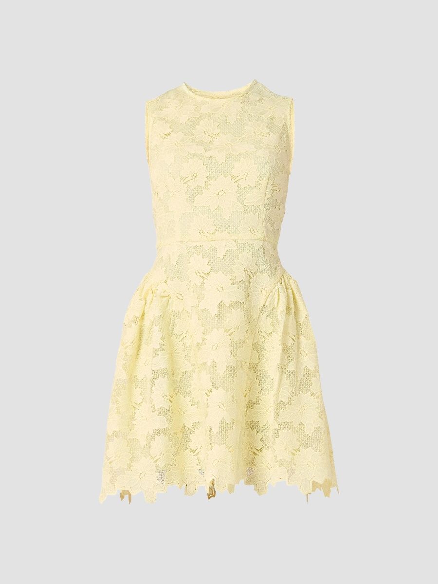 Shoshanna Women's Fleur Lace Sleeveless Minidress - Sunburst - Size 10