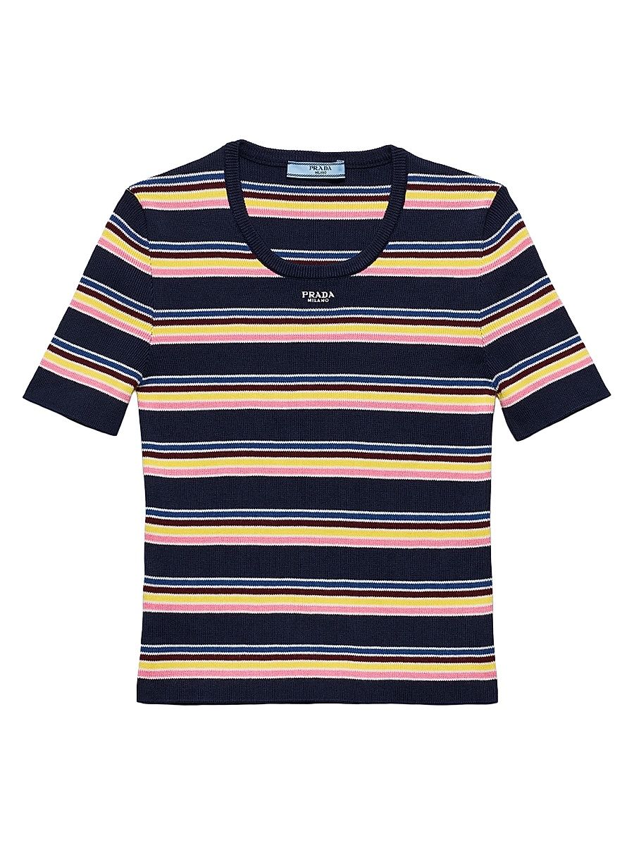 Women's Cotton Crewneck Sweater - Blue - Size 8