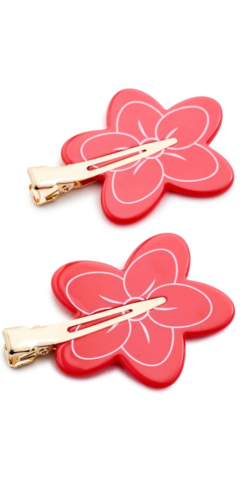Emi Jay Hibiscus Beach Popstar Clips Hibiscus Peach One Size