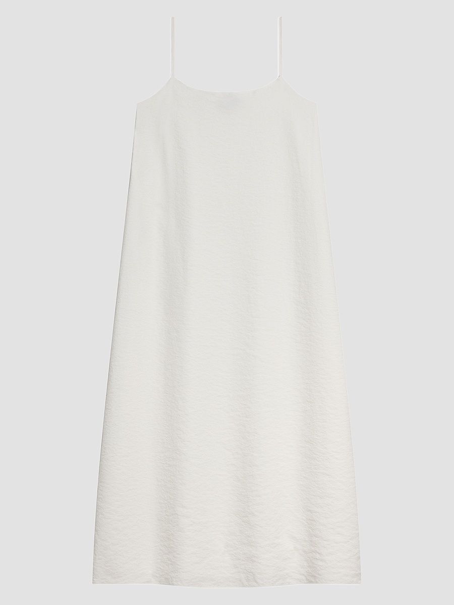 Women's Textured Silk-Blend Midi Slipdress - Ivory - Size XL