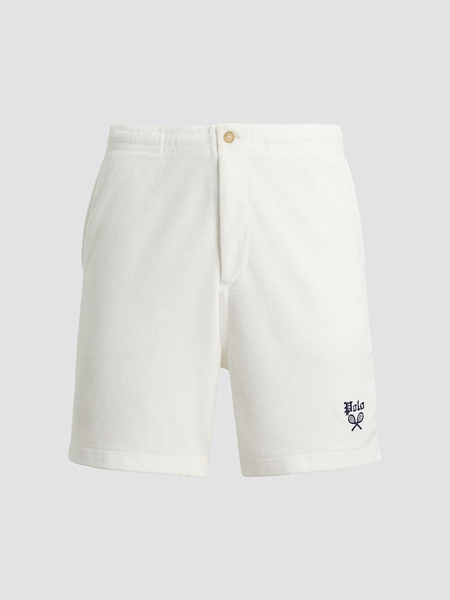 Men's Polo Prepster Terry Shorts - White - Size XXL
