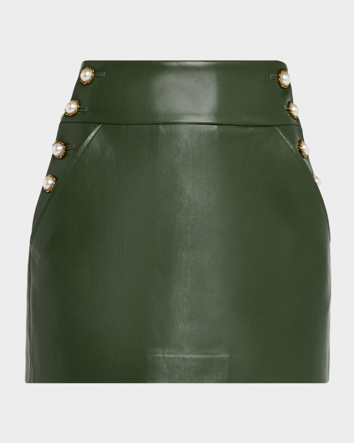 Donald Vegan Leather Mini Skirt