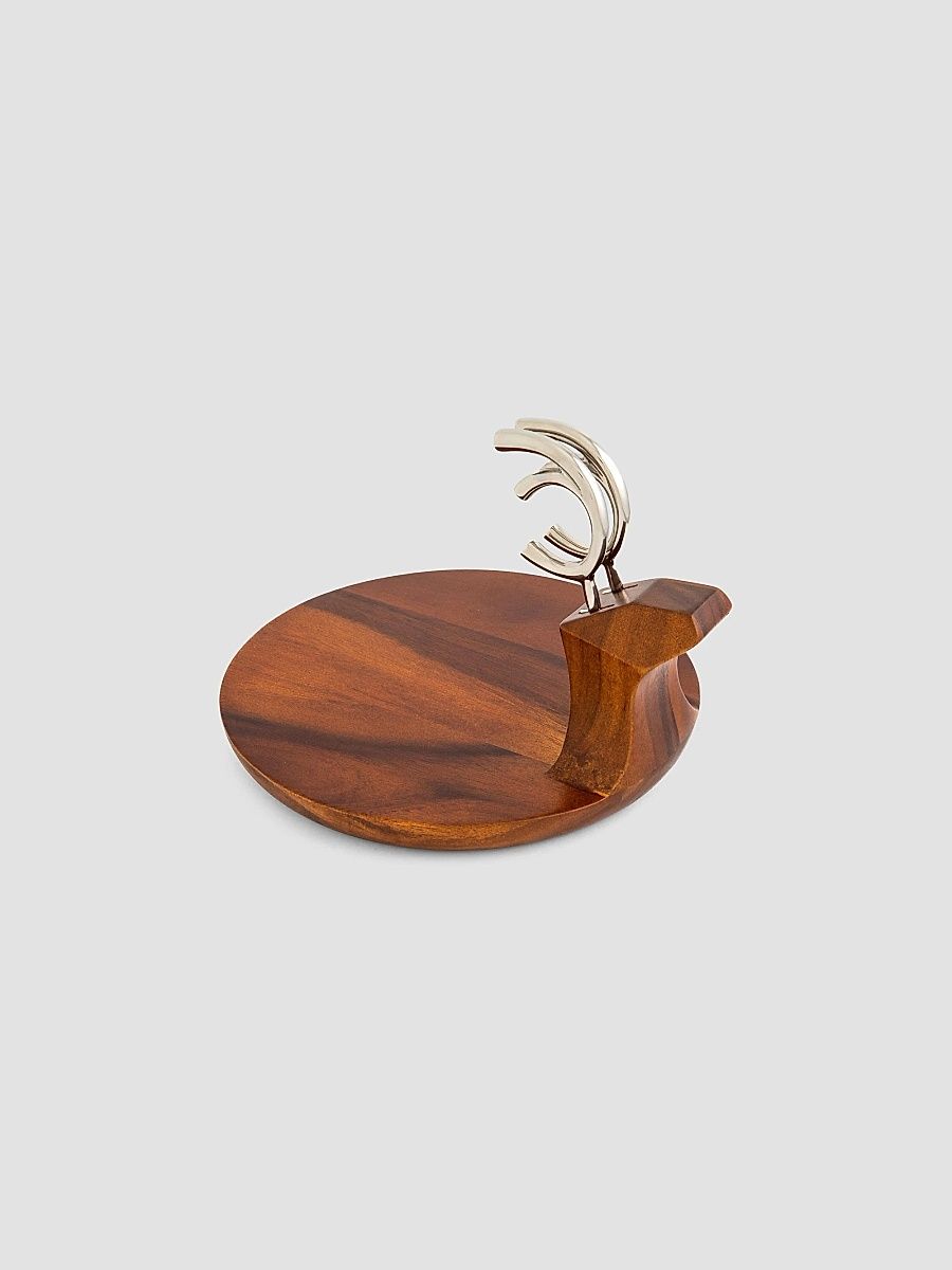 Acacia Wood Reindeer Platter - Brown