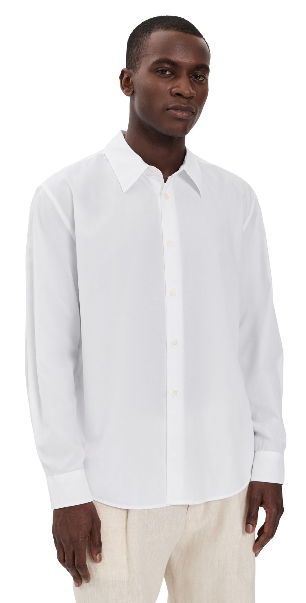 Our Legacy Poplin Beyond Shirt White Liquid Poplin 50