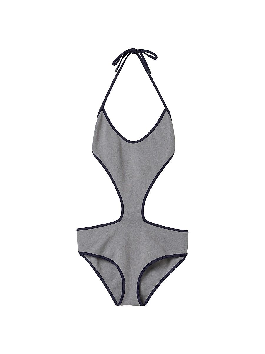 Women's Technical Knit Swimsuit - Grey - Size 8