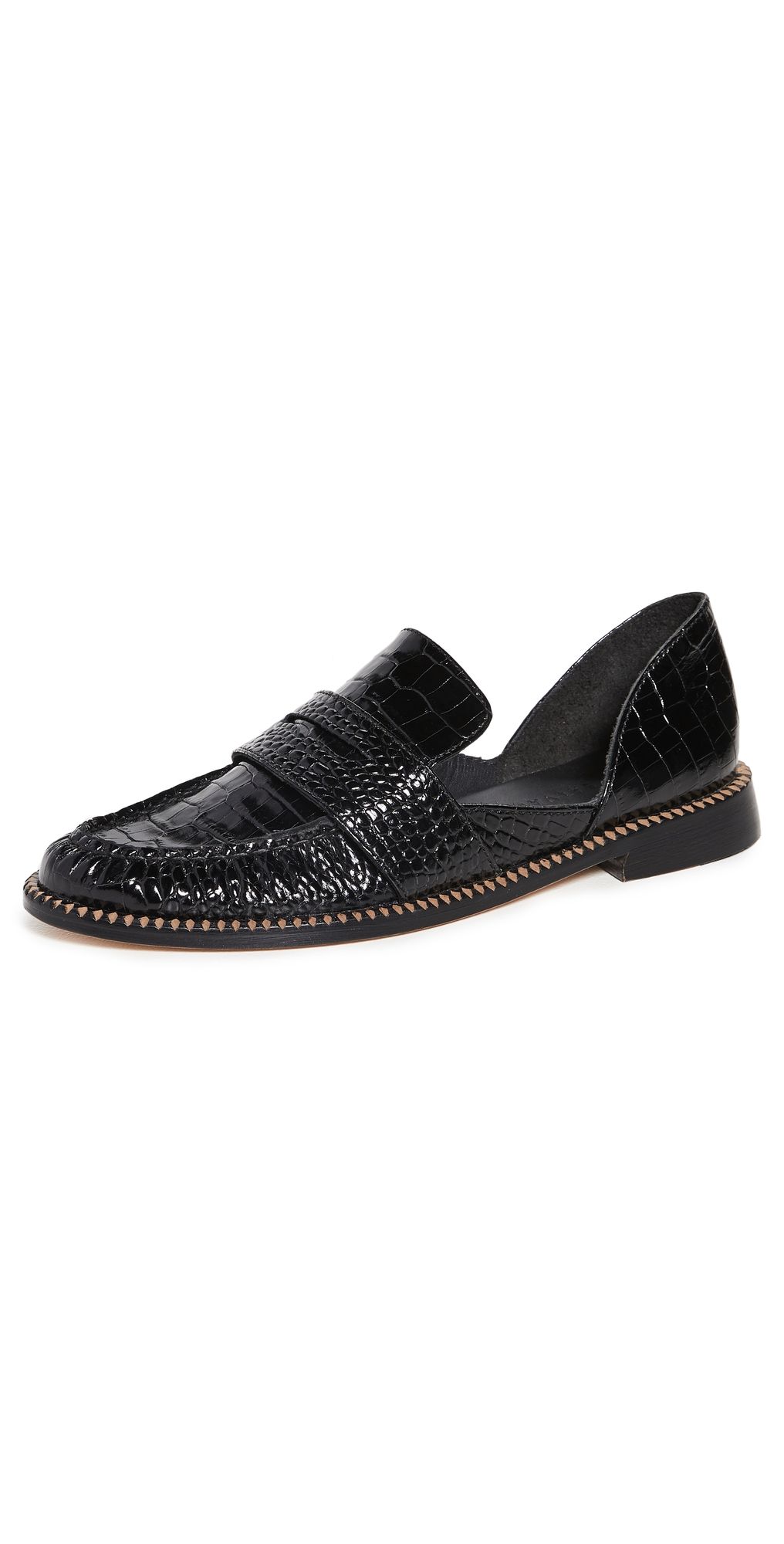 Freda Salvador Tash D'orsay Loafers Black 9.5