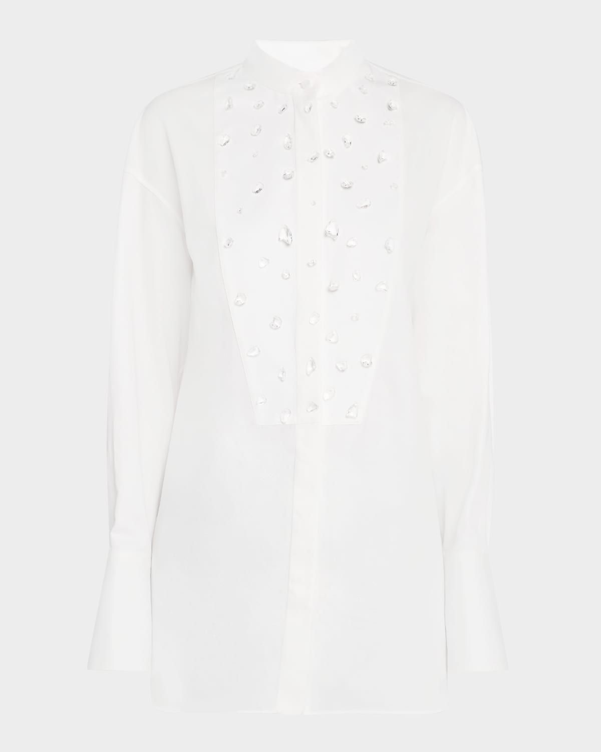 Crystal Tuxedo Blouse