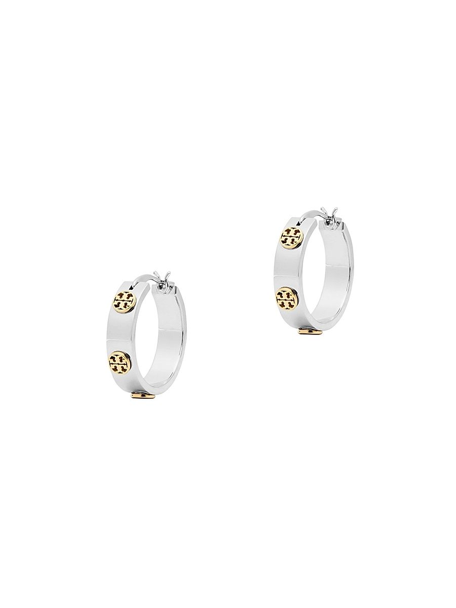 Women's Small Icon Hoop Earrings - Mixed Metal